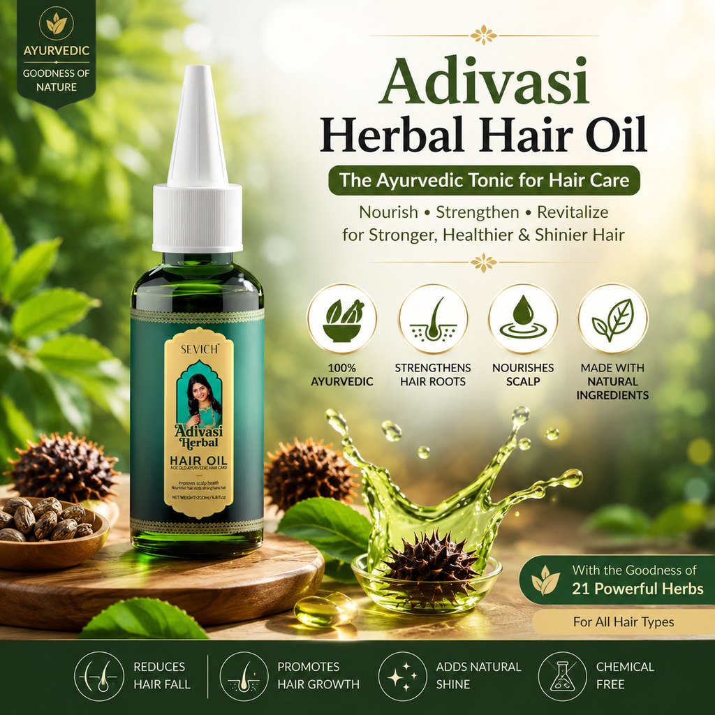 Adivasi Ayurvedic Hair Oil – For Stronger, Thicker & Healthier Hair