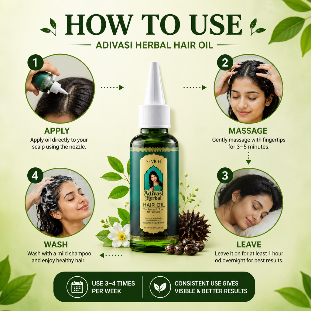 Adivasi Ayurvedic Hair Oil – For Stronger, Thicker & Healthier Hair